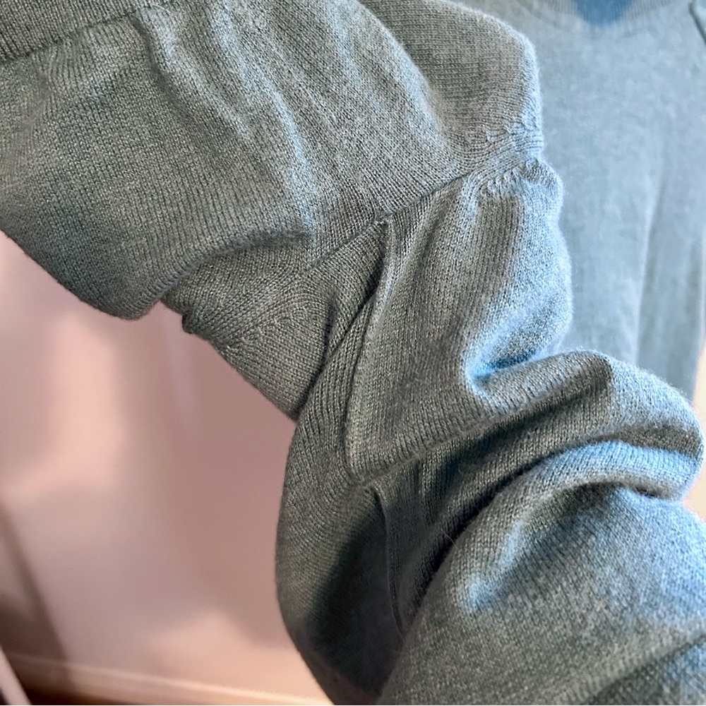 Everlane Turtleneck Short Sleeve Sweater in wool cotton blend size L - Picture 7 of 7